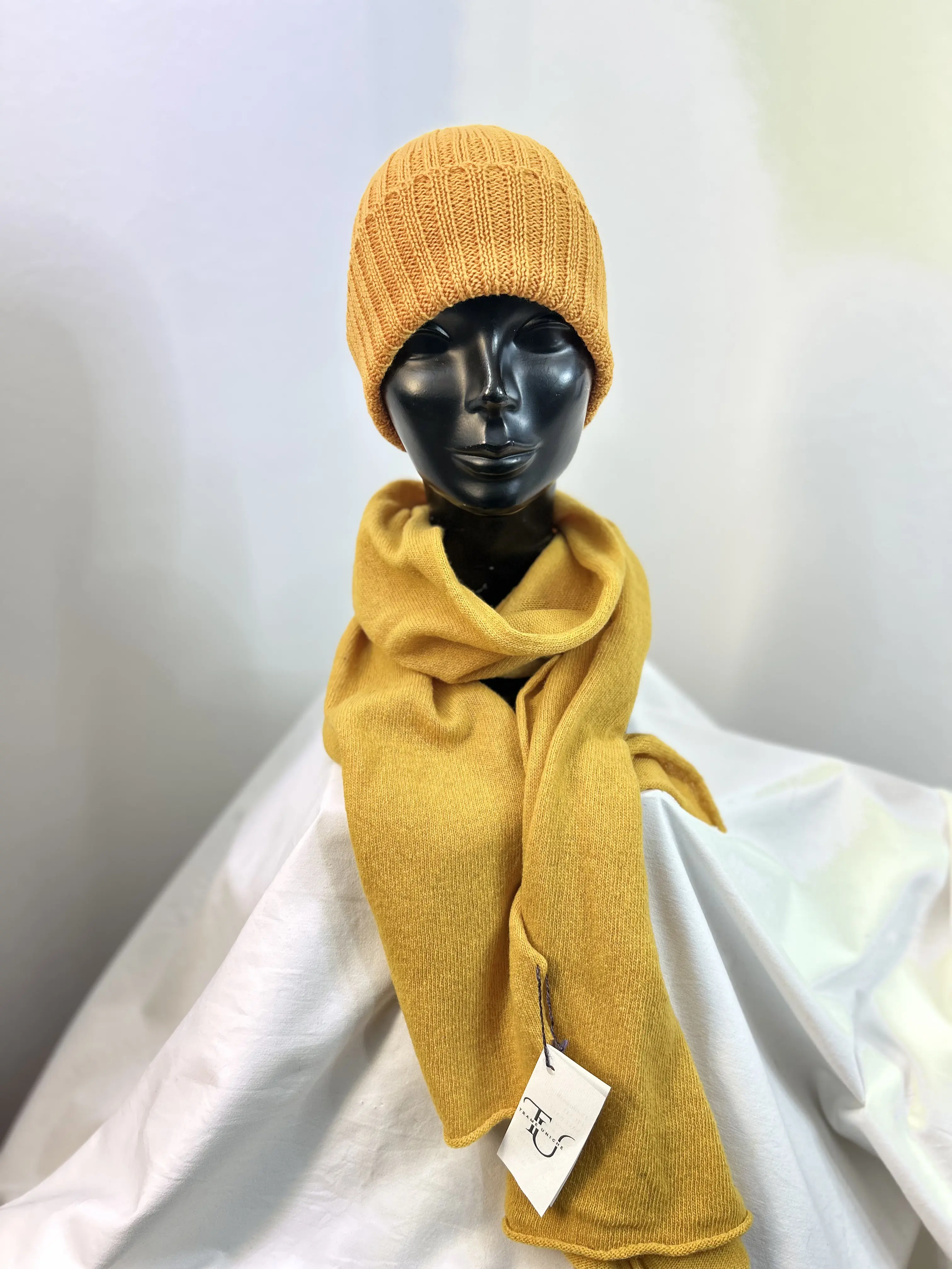 Immagine di Pashmina Ocra 20% Cashmere 